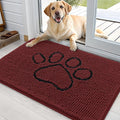 OLANLY Dog Door Mat for Muddy Paws 36x24, Paw Print Design, Absorbs Moisture by OLANLY