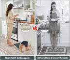 GRANNY SAYS Boho Kitchen Rug Sets of 2, Non Slip Washable Faux Wool Kitchen Mats - Image 5