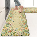 KIMODE Anti Fatigue Mats for Kitchen Floor 17"x47"+17"x29", Cushioned Kitchen by StayinComfortCookwithJoy