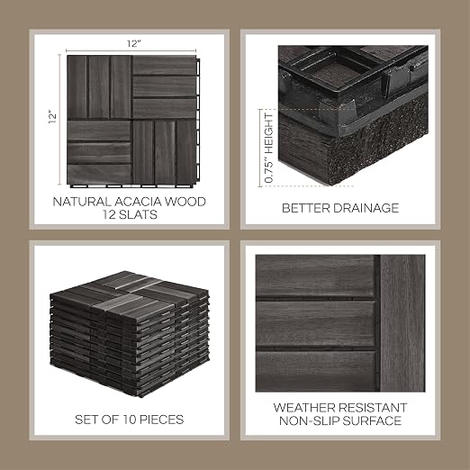 THYOI Premium Deck Tiles, Patio Flooring - Image 2