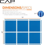CAP Puzzle Exercise Mats | 3/4” Thick EVA Interlocking Foam Tiles - Image 4