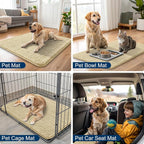 Smiry Dog Door Mat for Muddy Paws 30x20, Absorbent Dirt Trapper, Non-Slip - Image 6