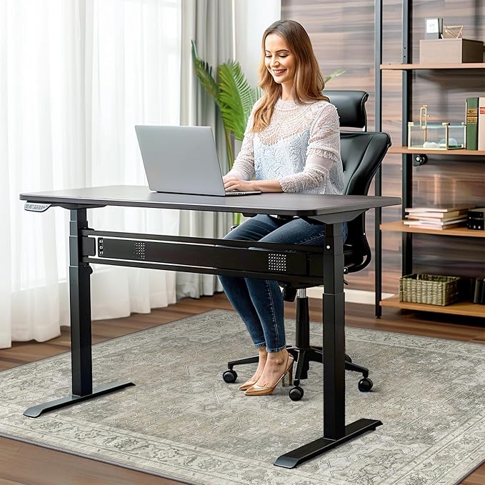 48"x60" Office Chair Mat for Hardwood Tile Floor, Under Desk Carpet Protector - Image 2