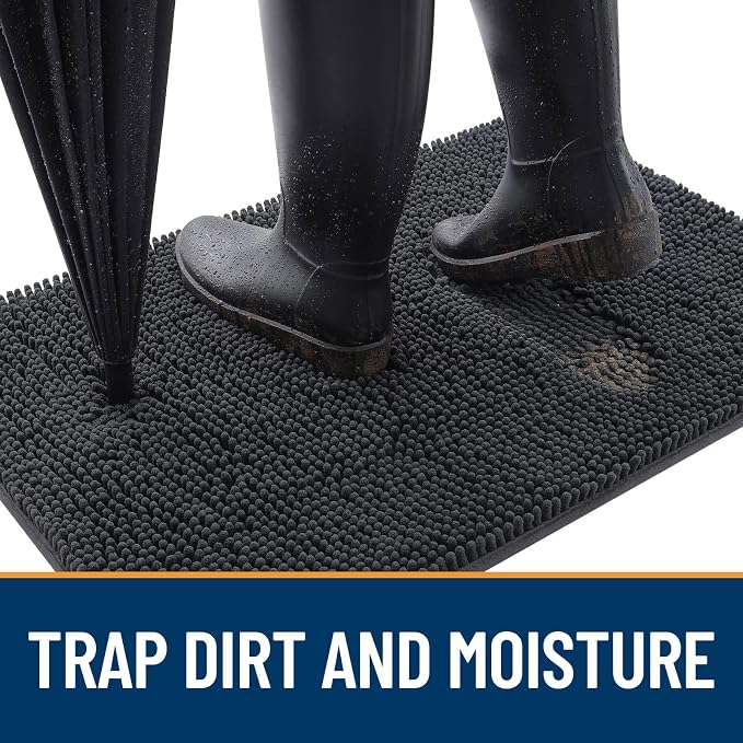 OLANLY Dog Door Mat for Muddy Paws 70x35, Absorbs Moisture and Dirt, Absorbent - Image 2