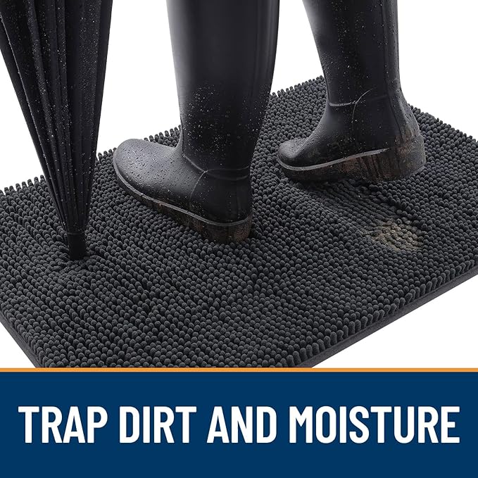 OLANLY Dog Door Mat for Muddy Paws 30x17, Absorbs Moisture and Dirt, Absorbent - Image 2