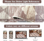 Lahome Checkered Bathroom Rug 2x3 Beige, Non Slip Washable Door Kitchen Mat - Image 5