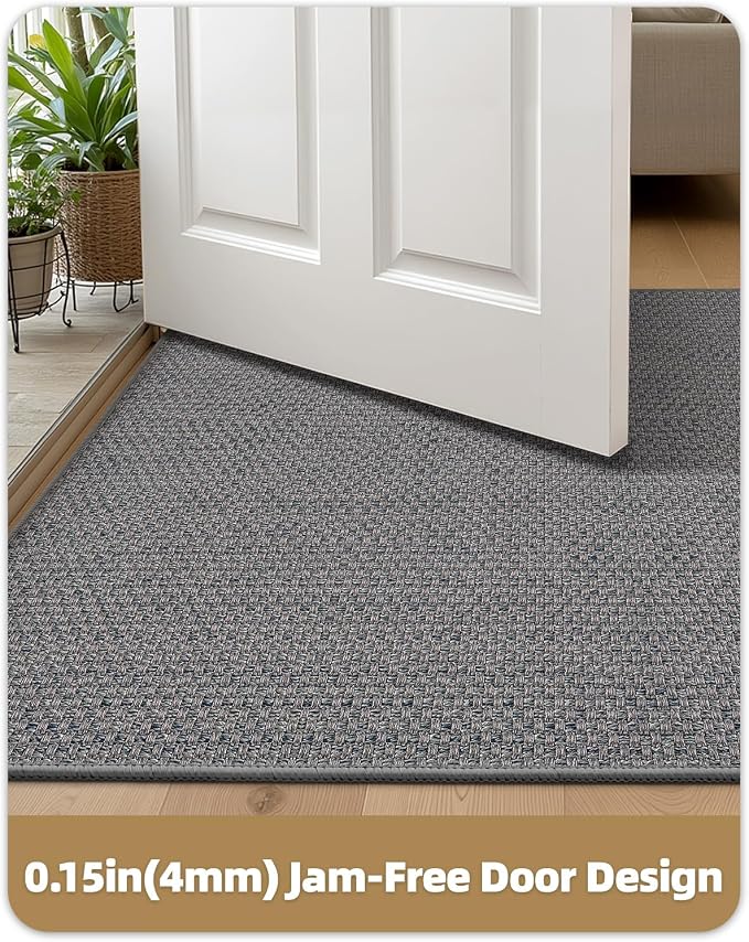 Color&Geometry Ultra-Thin Indoor Door Mat, Washable Doormat - Image 3