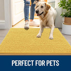 OLANLY Dog Door Mat for Muddy Paws 44x24, Ultra Absorbent Chenille Mud Doormat - Image 6