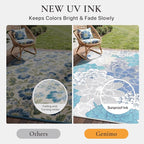 GENIMO Indoor Outdoor Area Rug for Entryway, Machine Washable, Waterproof - Image 5