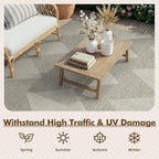 MontVoo-Outdoor Rug Carpet Patio Rug 4x6 ft Polypropylene Indoor Outdoor Rugs - Image 5