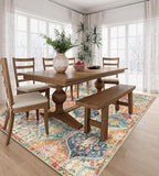 Lahome Moroccan 5x8 Area Rug, Ultra-Thin Washable Rugs - Image 3