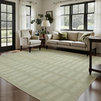 Washable Rugs 8x10 Area Rugs for Living Room, Ultra Soft Faux Wool Retro Carpets - Image 8