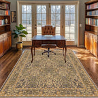 4x6 Area Rug for Bedroom Beside Rug, Laundry Room, Washable Non-Slip Low Pile - Image 4
