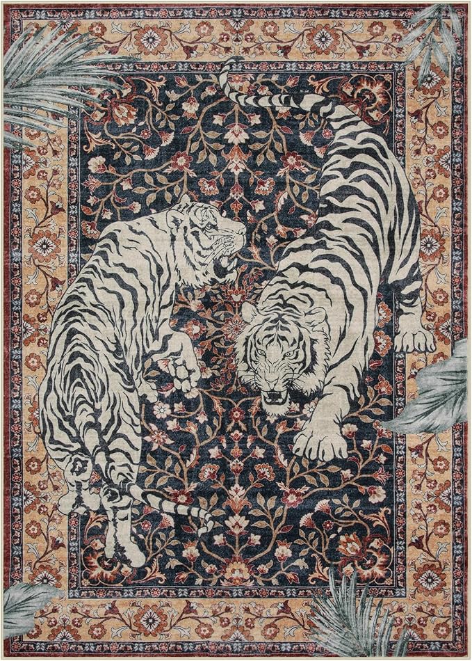 Moynesa Tiger Washable Area Rugs - Image 3
