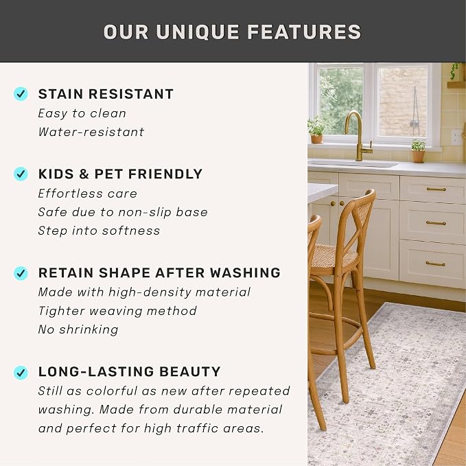 Hazo Haus Light Gray 8x12 Large Area Rugs - Image 7