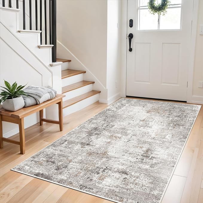 3x6 Washable Non-Slip Kitchen Runner Rug by ZHXXUJ