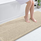 OLANLY Bathroom Runner Rugs 70x24, Extra Soft Absorbent Chenille Bath Rugs by OLANLY