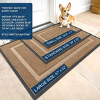 OLANLY Front Door Mat Indoor Outdoor Entrance, Waterproof All-Season, - Image 3