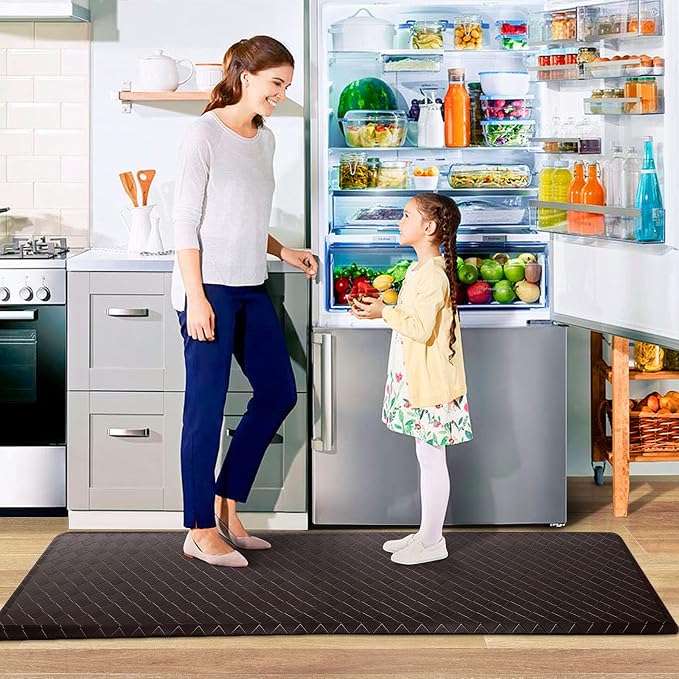 HappyTrends Kitchen Mat Cushioned Anti-Fatigue Floor Mat, Thick Waterproof - Image 6
