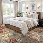 RELEANY Washable Area Rugs Square 6ft Non-Slip Modern Abstract Soft - Image 7