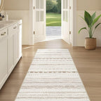 Nakagishi Runner Rug Kitchen Washable Rugs: 3x8 Non-Slip Boho Soft Modern Stain - Image 5