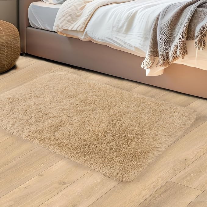 Mugorn 2x3 Rugs for Bedroom, Fluffy Area Rugs for Living Room, Soft Shag Kids - Image 7