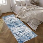 Washable Area Rug 3x8 Entryway Rug: Washable Modern Abstract Soft Thin Rug - Image 2
