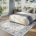 CAPALOCA Machine Washable Rugs Nursery Rug Sq5ft Cute Girl Non Slip Low Pile - Image 2