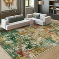 RELEANY Washable Area Rugs 9'x12' Non-Slip Modern Abstract Soft by RELEANY