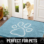 Smiry Dog Door Mat for Muddy Paws, Absorbent Dirt Trapper Non Slip Quick Dry - Image 7