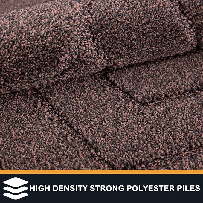PURRUGS Dirt Trapping Door Mat 32" x 70", Non-Slip Machine Washable Entry Rug - Image 3