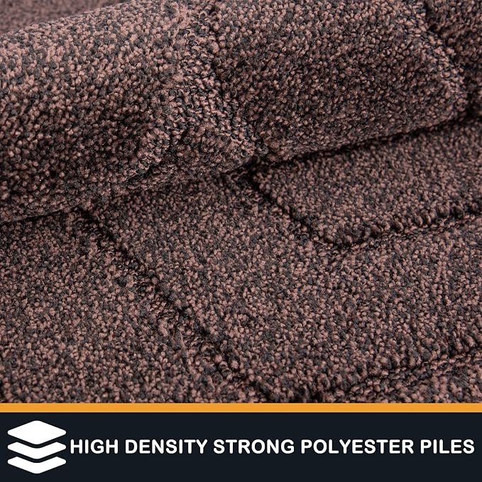 PURRUGS Dirt Trapping Door Mat 34" x 59", Non-Slip Machine Washable Entry Rug - Image 3