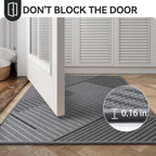 Front Door Mat 31''x47'', Non Slip Absorbent Dirt Resist Washable Low-Profile - Image 8