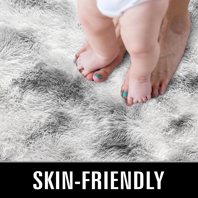 TWINNIS Super Soft Shaggy Rugs Fluffy Carpets 6x9 Feet, Indoor Modern Plush - Image 3