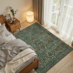 Rugxara 3x5 Rug for Entryway Bedroom, Vintage Retro Boho Throw Rug, Non Slip & - Image 3