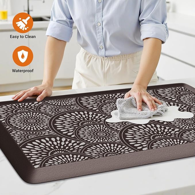 Mattitude 4/5 Inch Kitchen Mat, 20x51in Heavy Duty Ergonomic Comfort Foam - Image 4