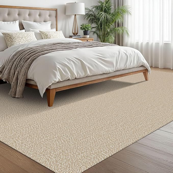 EARTHALL Washable Area Rugs 6x9 Ft Non Slip Living Room Rugs Cotton Rubber - Image 5