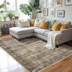 Rugxara Area Rugs for Living Room Bedroom, Washable Rug, Non Slip & Low Pile - Image 2