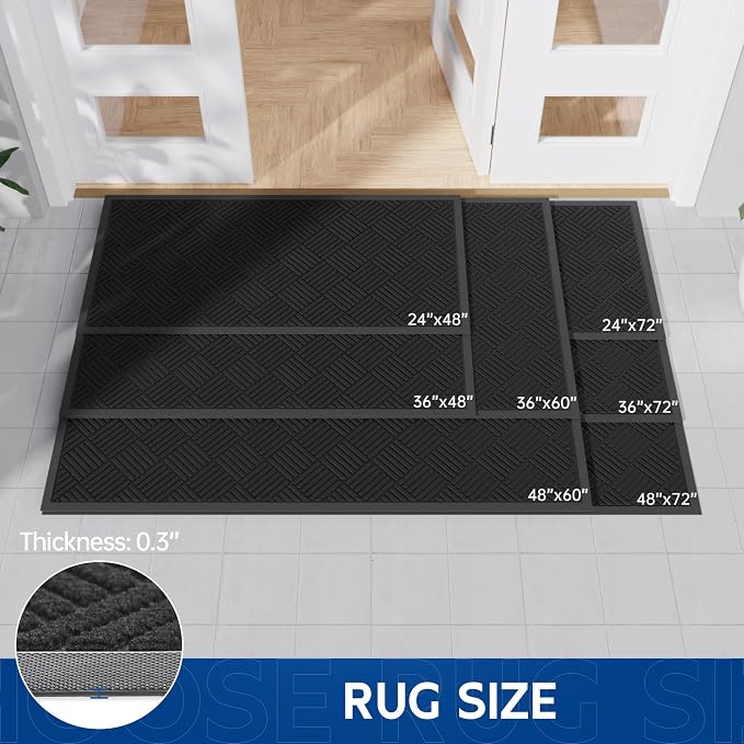 Durable Indoor Outdoor Door Mat, Non-Slip Backing, Stain and Fade Resistant - Image 7