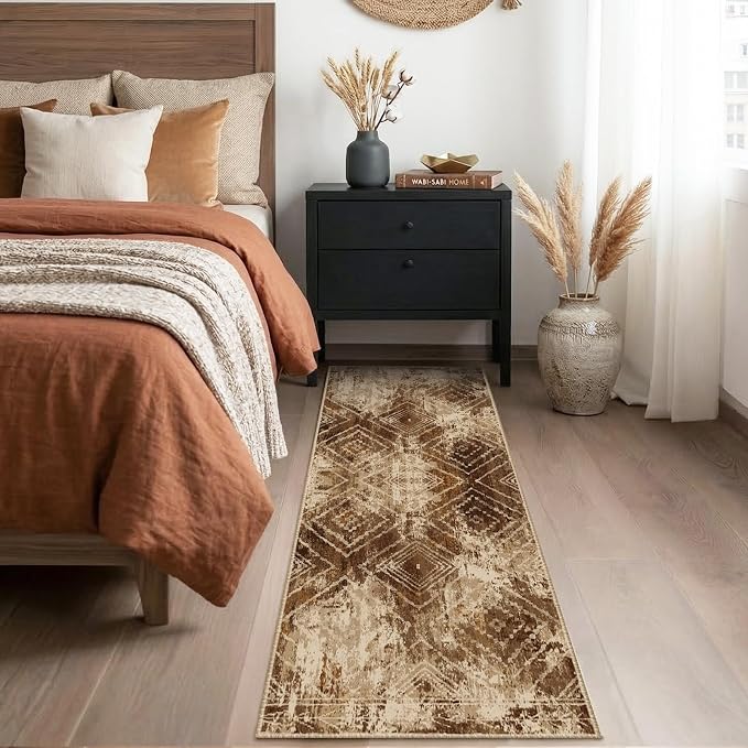 BESTSWEETIE Area Rug 2x8 Rug Machine Washable Non-Slip Low Pile Print Pattern by BESTSWEETIE