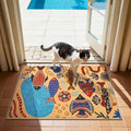 jinchan 2x3 Coastal Area Rug Kids Washable Fun Rug Colorful Ocean Fish Small by JINCHAN