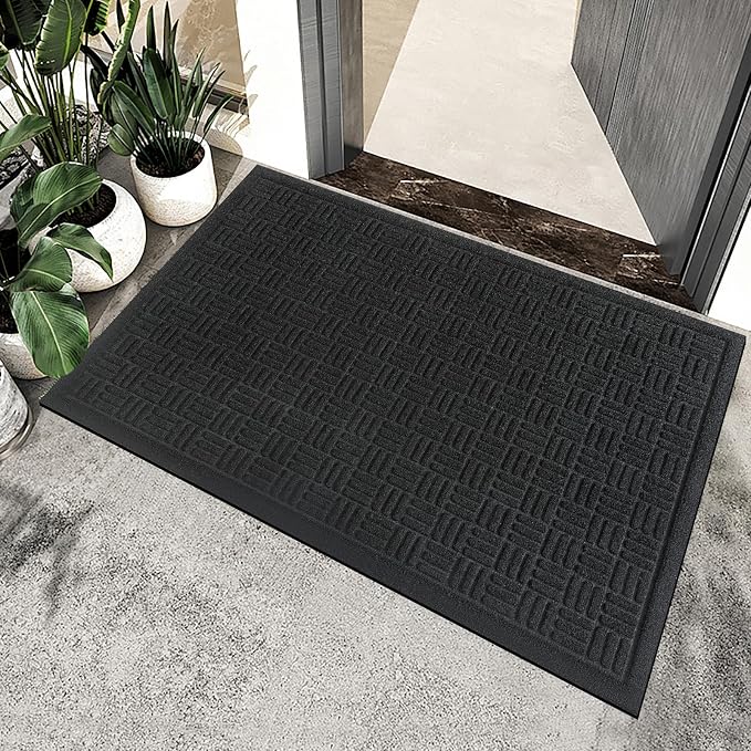 Mibao Front Door Mat Outdoor Entrance, Waterproof Dirt Trapper Doormat - Image 8