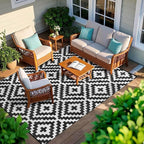 Outdoor Patio Plastic Straw Rug - Image 7