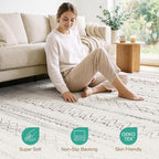 cotiled 12x15 Area Rugs Living Room Rug: Washable Boho Rugs - Image 3