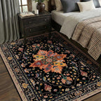 RELEANY Area Rugs 5'x8' Washable Non-Slip, Floral Vintage Distress Medallion - Image 4