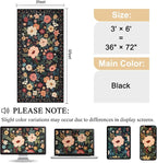 DUKINO 3x6 Runner Rug, Washable Soft Floral Hallway Runner Rug - Image 2