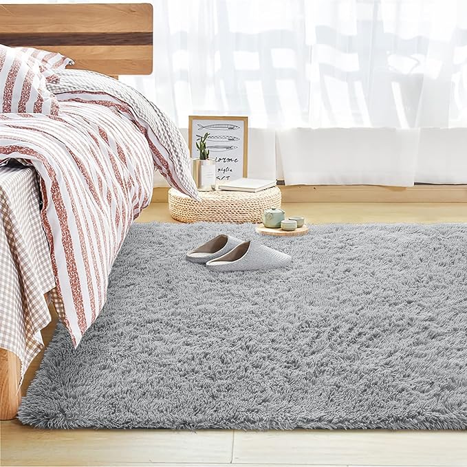 Andecor Soft Fluffy Bedroom Rugs, 3 x 5 Feet Indoor Shaggy Plush Area Rug - Image 9