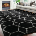 ONASAR Large Area Rugs for Living Room, 7x10 Black and White Rug, Boho Thick - Image 5