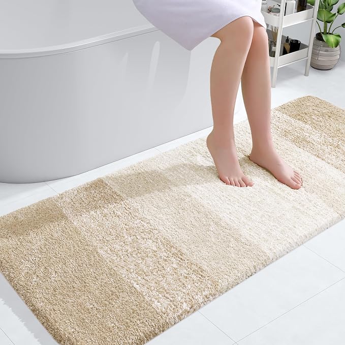 OLANLY Large Bathroom Rugs Mat 50x30, Extra Soft Absorbent Microfiber Bath Rugs by OLANLY
