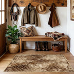BESTSWEETIE Area Rug 4x6 Rug Machine Washable Non-Slip Low Pile Print Pattern - Image 2